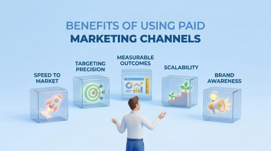 paid marketing channels benefits