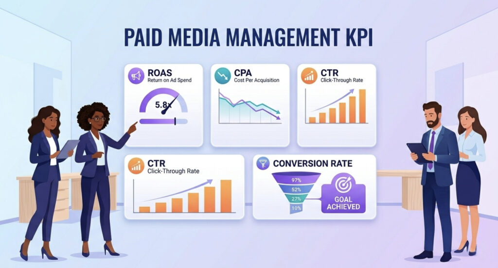 paid media management kpis